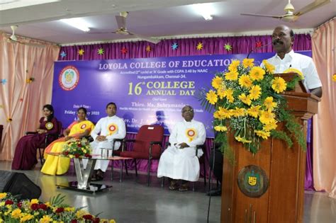 News and Events List - Loyola College of Education | Chennai