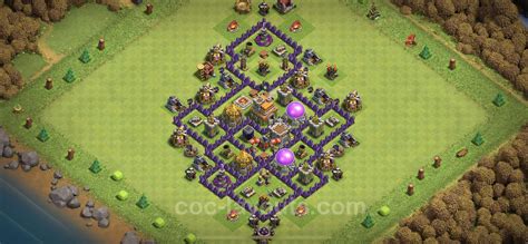 Best Anti 3 Stars Base TH7 with Link, Hybrid - Town Hall Level 7 Base ...