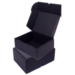 Pizza Box (All Black) - 6 x 4 x 2" | Mailer Boxes