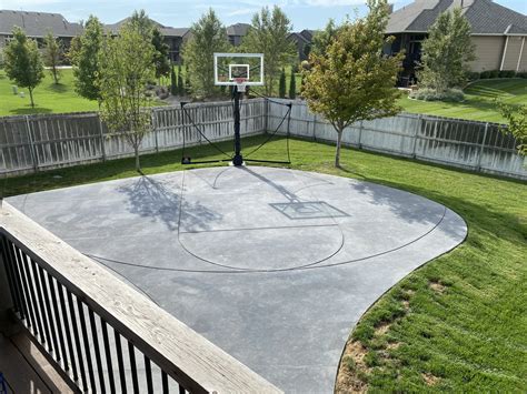 Concrete Backyard Basketball Courts