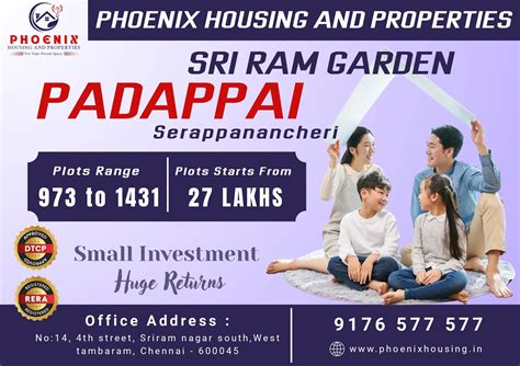 Plot Promoters in Mudichur - Phoenix Housing And Properties