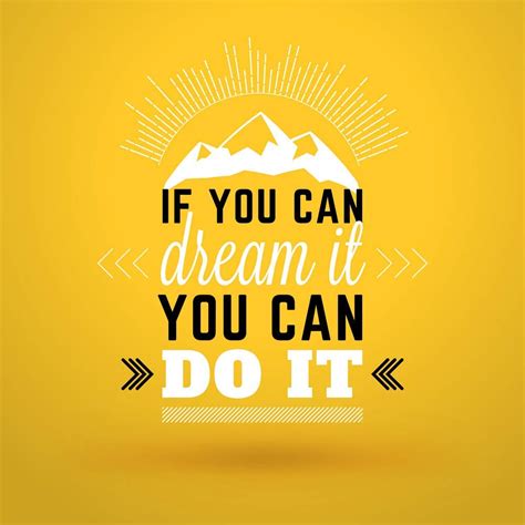 if you can dream it you can do it |Motivational Poster|Inspirational ...