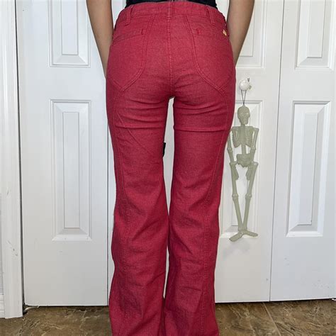 Tory Burch Women's Red Jeans | Depop