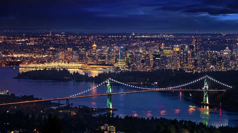Lions Gate Bridge Vancouver 4K Ultra HD Cityscape by Mohsen Kamalzadeh