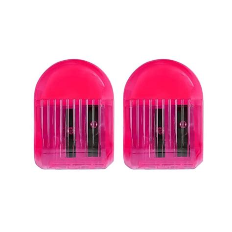 Doms Double Hole Neon Colored Pencil Sharpeners Pack Of 2 - SCOOBOO - Doms