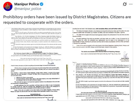 Manipur: Prohibitory orders issued in 5 districts following suspension ...