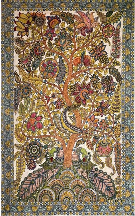 Buy Tree of Life, Kalamkari Painting by Harinath.N | Indian Heritage art