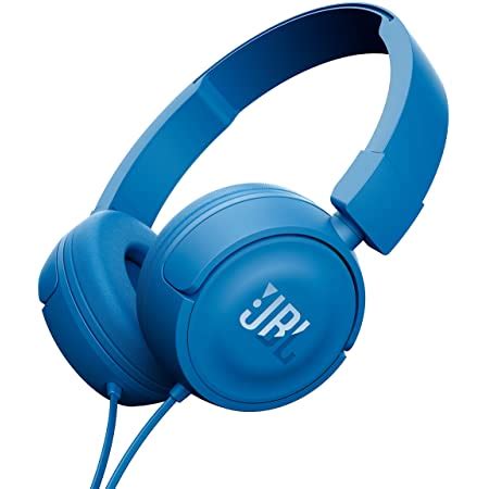 JBL T450 On-Ear Headphones with Mic (Blue) : Amazon.in: Electronics