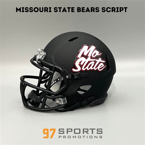 Missouri State Bears "Mo State" Script Mini Football Helmet - 97 Sports ...