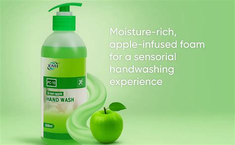 KMI Green Apple Handwash ? 500ml x 2 Pack | Moisturizing Liquid Hand ...