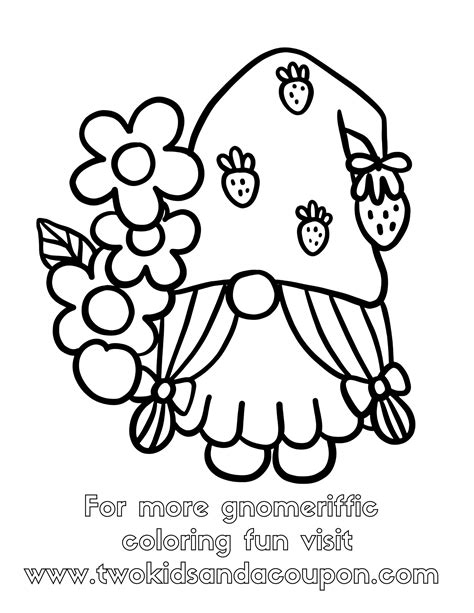 Celebrate Warm Weather With These Fun Summer Gnomes Coloring Pages