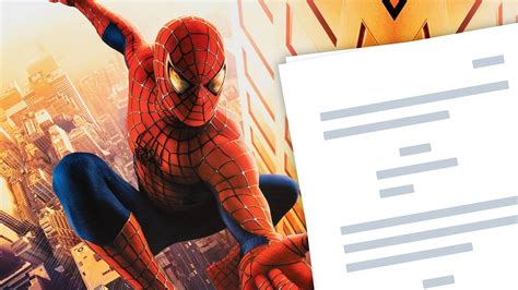 Image result for Spider-Man Script