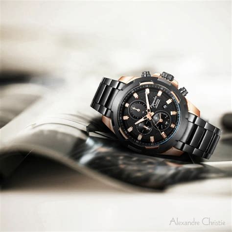 Buy Alexandre Christie AC 6523 MCB Chronograph for Men - Black Online