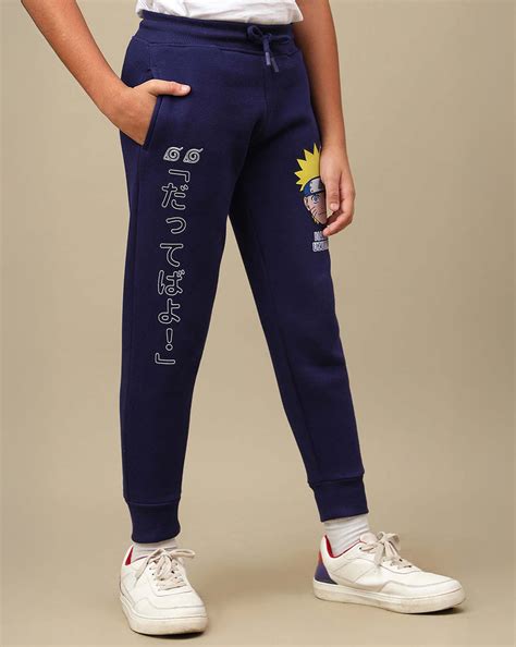 Naruto Uzumaki Anime Printed Yellow Regular Fit Jogger For Boys – Kidsville