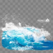 蓝色水彩痕迹效果元素素材图片免费下载-千库网