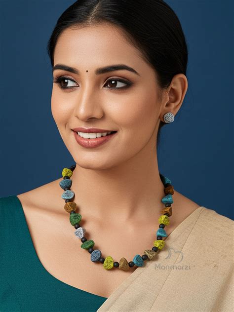 Exquisite Jewellery Set Inspired By Natural Stone Texture | Manmarzi
