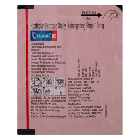Rizanet 10 - Pack of 5 Orally Disintegrating Strip : Amazon.in: Health ...