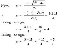 Class 10 Maths Chapter 4 Question Answers - Quadratic Equations