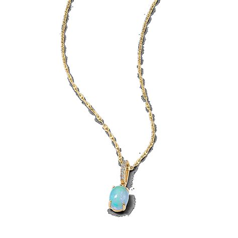 Perdita Opal & Diamond Pendant | Shane Co.
