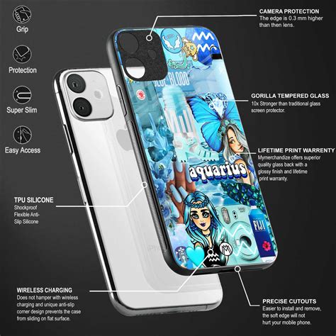 Aquarius Aesthetic Collage Phone Cover for Samsung Galaxy A12 | Glass ...