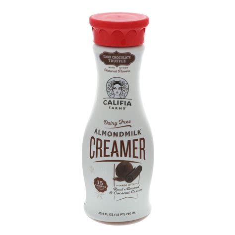 Califia Farms Dark Chocolate Truffle Almondmilk Liquid Coffee Creamer ...