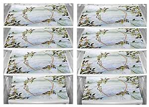 Groki Printed Polyester Fridge Mat (Set of 8, Green) : Amazon.in: Home ...