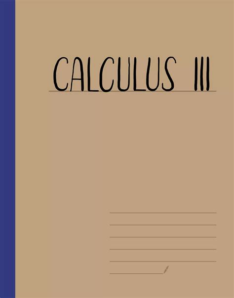Calculus III | PDF