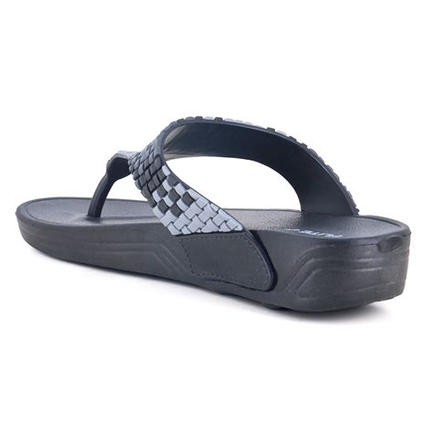 Shop Black Grey Flip-flops For Women FL 501 Online at Best Price