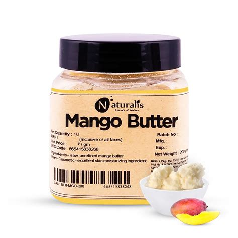 Buy Naturalis Mango Butter (200gm)| 100% Raw, Unprocessed and Unrefined ...