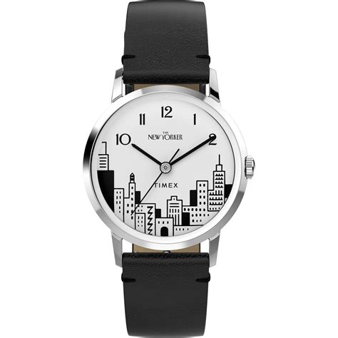 Timex x The New Yorker Marlin® Hand Wind Leather Strap Watch