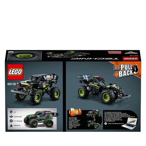 LEGO 42118 Technic Monster Jam Grave Digger Truck Toy to Off-Road Buggy ...