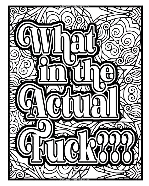Color and Cuss: A Hilarious Swear Word Adult Coloring Book - Etsy Denmark