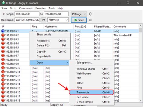 Angry IP Scanner 的图像结果