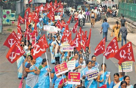 Andhra Pradesh: Anganwadi staff strike in support of demands including ...