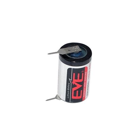 EVE er14250 pt2 1/2AA size 3.6v lithium cell with pins | batteryworks ...
