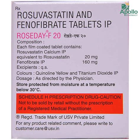 Roseday F 20 Tablet 10's Price, Uses, Side Effects, Composition ...