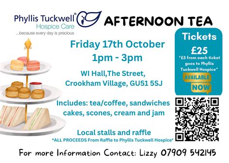 PTH Afternoon Tea, The Street, Crookham Village, 17 October 2025 ...
