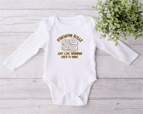 Funny Baby ONESIES® Brand Bodysuit - Synonym Rolls Bodysuit - Foodie ...