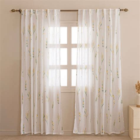 Buy Printed Sheer Curtains - Lightweight & Airy | HomeMonde
