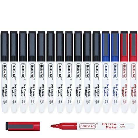 Shuttle Art Dry Erase Markers, Erasable Marker Pens, Magnetic, Eraser ...