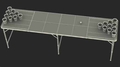 3D Beer Pong Table Black | 3D Molier International