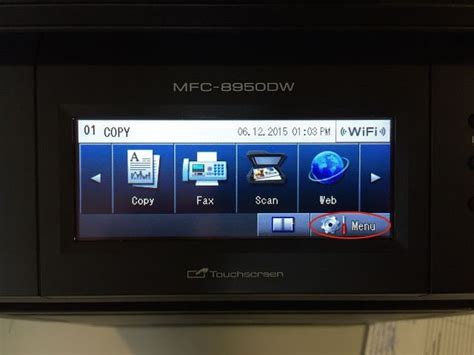 Image result for MFC-9340CDW Printer Network Menu