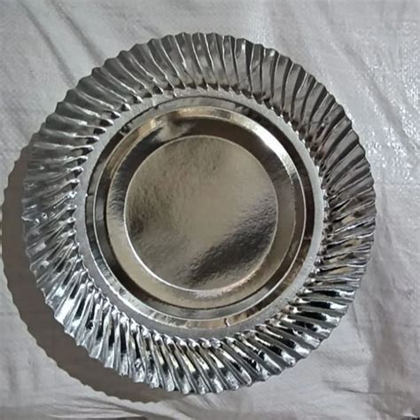 9 Inch Disposable Silver Paper Plate at Rs 1.8/piece | Nipani | ID ...