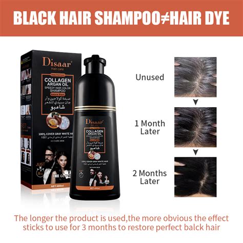 Disaar Natural Organic Argan Oil Collagen Black Hair Shampoo