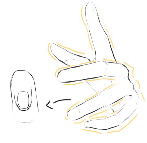 Simple Middle Finger Drawing