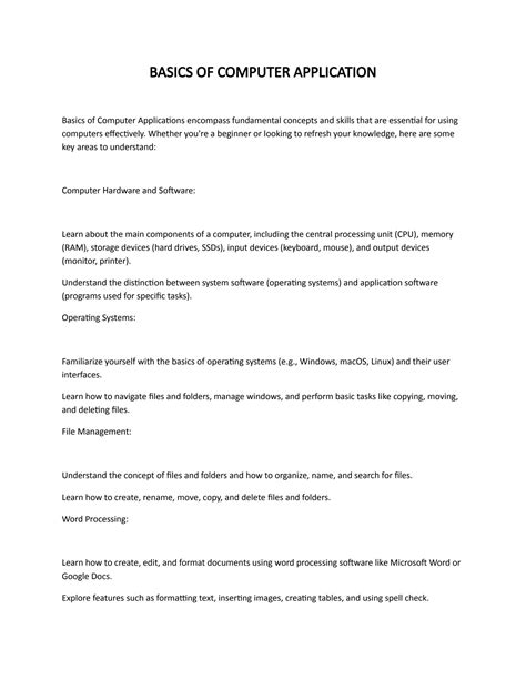 Basic Application of Computer 的图像结果