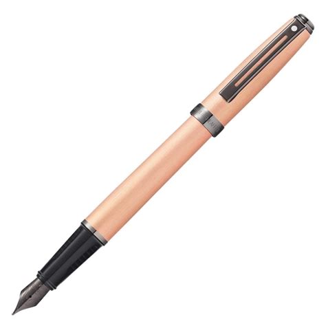Sheaffer Prelude Copper Tone PVD Fountain Pen with Gun Metal Tone PVD ...