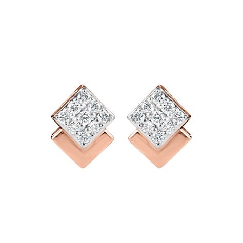 Buy Effortless Elegance Diamond Rose Gold Earrings OER23147-D900X0C ...