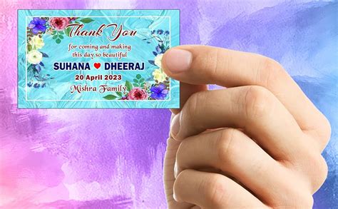 Customized Thank You Stickers for Return Gift Birthday Baby Shower ...