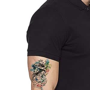 Voorkoms® Alice in Wonderland Men and Women Waterproof Temporary Body ...